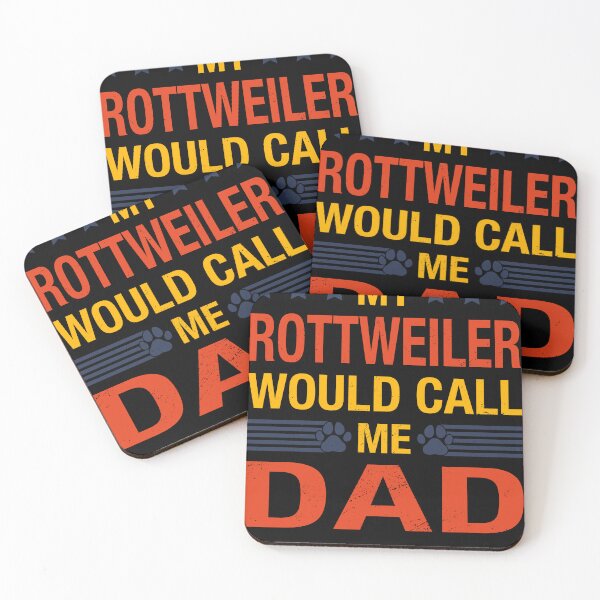 Item preview, Rottweiler Dad Quote Fathers Day Funny Puppy Dog Lover designed and sold by RJ-Art.