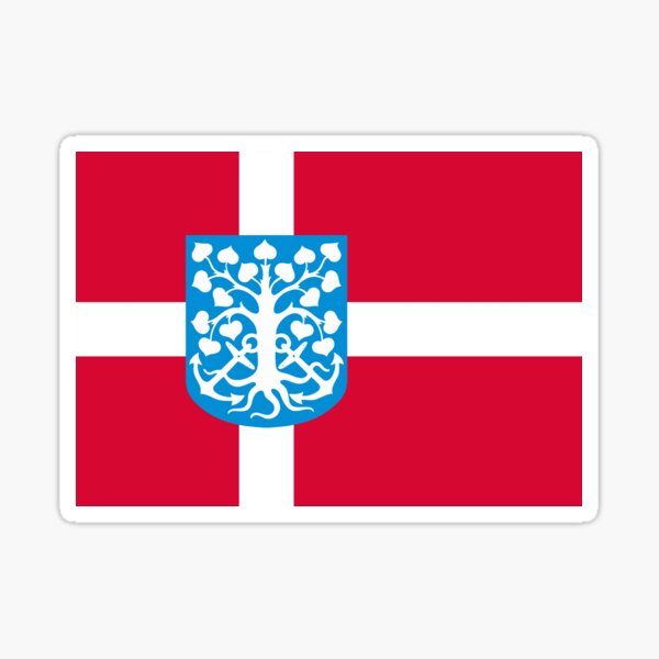 Item preview, esbjerg city flag designed and sold by tony4urban.