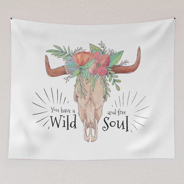 Item preview, You have a Free Wild Soul | Boho Skull designed and sold by I'm  Redz.