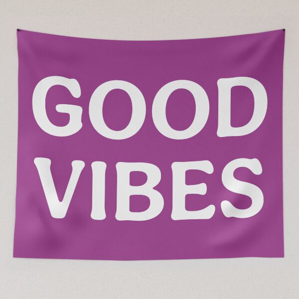 Item preview, Good Vibes (White Mauve) Positivity Statement Print designed and sold by ToluaPrints.