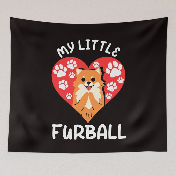 Item preview, Little Fur Ball Pomeranian Pommy Pom Dog Breed German Spitz designed and sold by TomGiantDesigns.