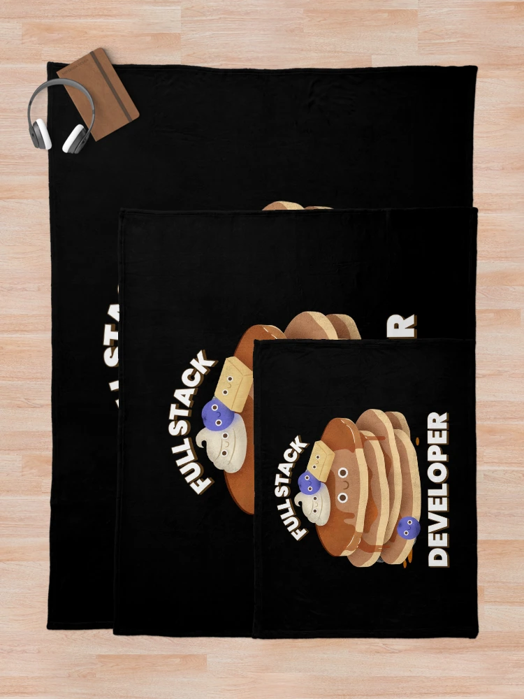 Thumbnail 5 of 6, Throw Blanket, Full Stack Developer - Coding Programmer Design designed and sold by Shirtlify.