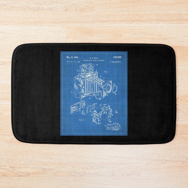 Item preview, Vintage Camera Patent - Photographic Camera Art - Blueprint Poster designed and sold by kwonwgeastepf.
