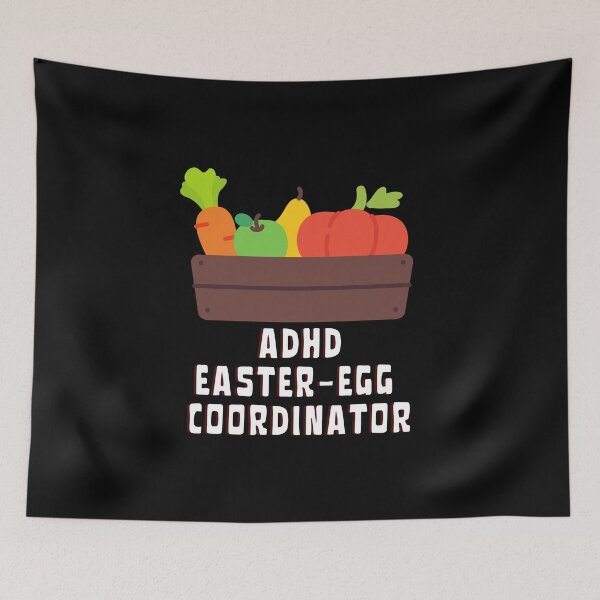 Item preview, ADHD - Easter Egg Coordinator - Basket of Fruit - Light on Dark designed and sold by TheBerriesADHD.