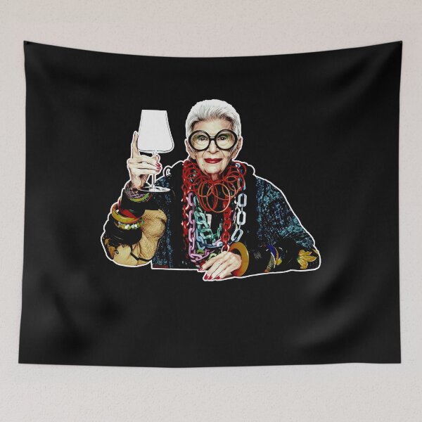 Item preview, Iris apfel funny cartoon designed and sold by OrlandoUnique.