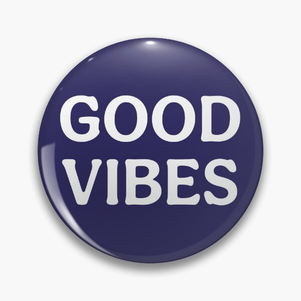 Item preview, Good Vibes (White Navy Blue) Personal Maxim Print designed and sold by ToluaPrints.