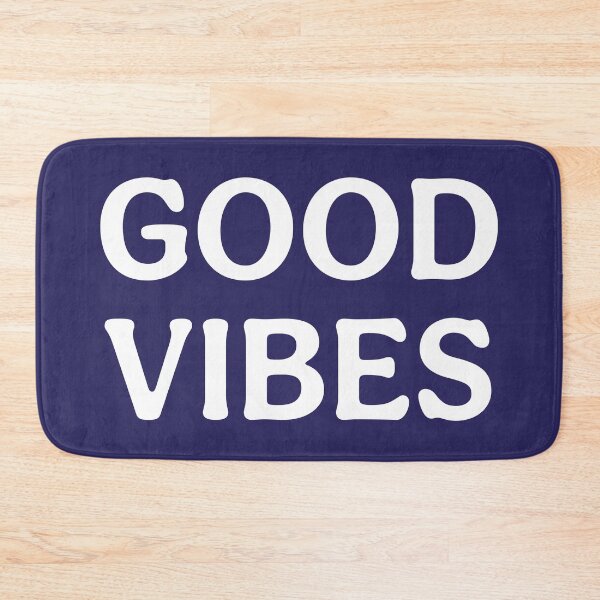 Item preview, Good Vibes (White Navy Blue) Personal Maxim Print designed and sold by ToluaPrints.