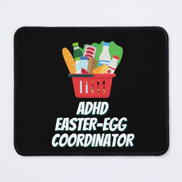 Item preview, ADHD - Easter Egg Coordinator - Shopping Basket - Light on Dark designed and sold by TheBerriesADHD.