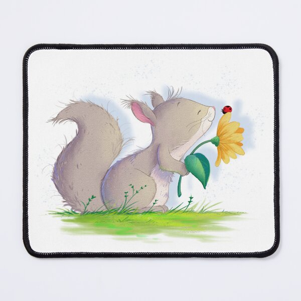 Item preview, Squirrel with ladybird designed and sold by leehollandart.