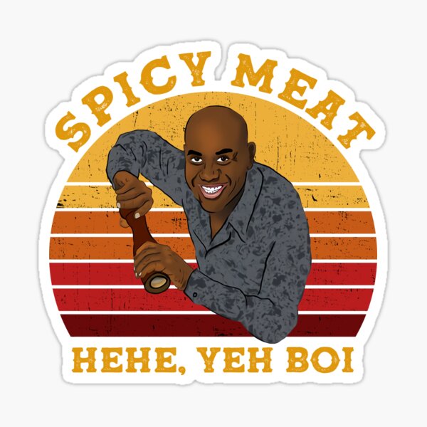 "Ainsley Harriott Spicy Meat Hehe Yeh Boi" Sticker for Sale by VWKLAS