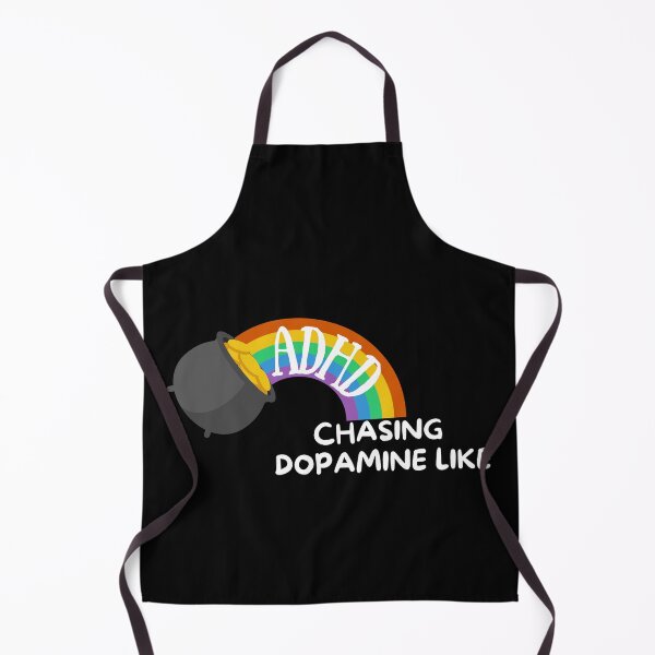 Item preview, ADHD - Chasing Dopamine like Gold at the end of the Rainbow - Light on Dark designed and sold by TheBerriesADHD.