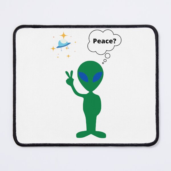 Item preview, Alien green peaceful alien designed and sold by AwesomeArt13.