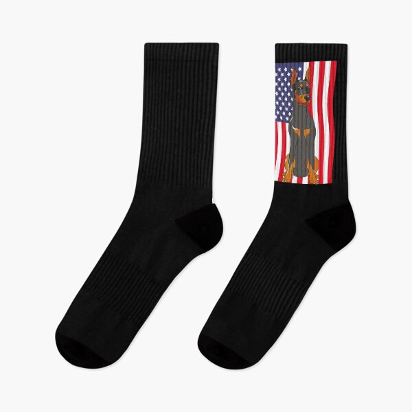 Item preview, American Dog Lover US Flag Dog Breed Doberman designed and sold by bestshirtdesign.