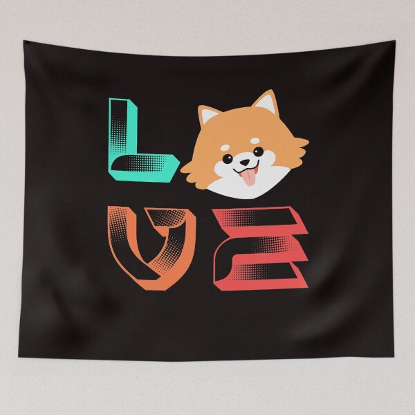 Item preview, Love Pomeranian Pommy Pom German Spitz Poland Toy Dog Puppy designed and sold by TomGiantDesigns.