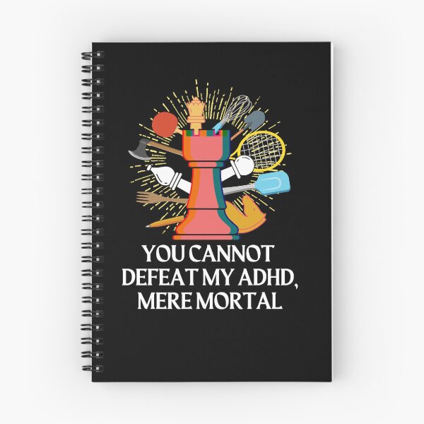 Item preview, ADHD - You cannot defeat my ADHD, mere mortal - Option 1 - Light on Dark designed and sold by TheBerriesADHD.