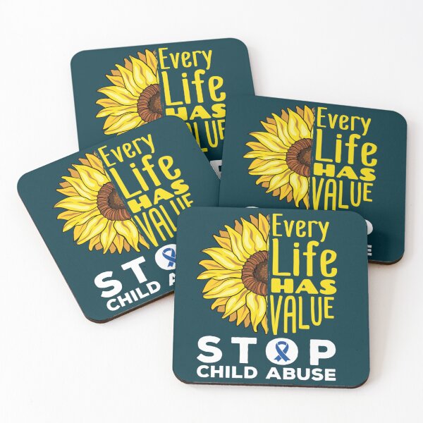 Item preview, Every Life Has Value Stop Child Abuse   designed and sold by LoveParadise88.