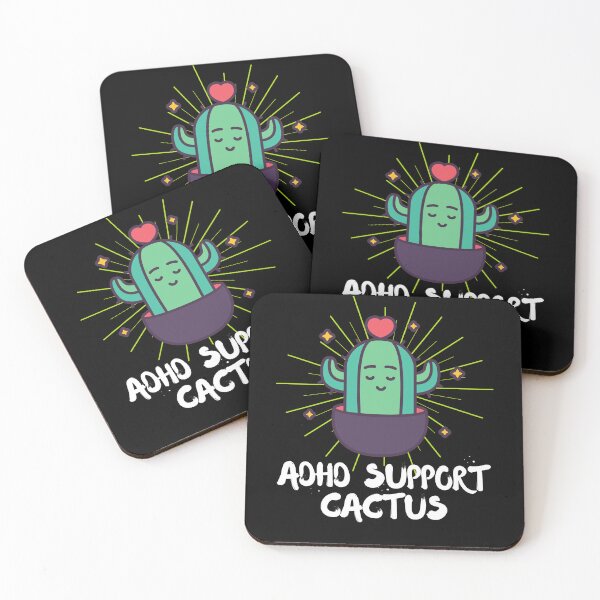 Item preview, ADHD - ADHD Support Cactus - Light on Dark designed and sold by TheBerriesADHD.