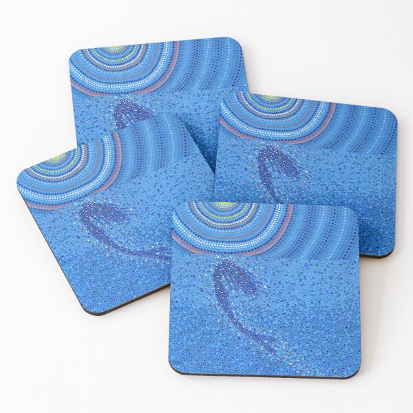 Item preview, Dot Painted Happy Mermaid Illustration designed and sold by Chloe Nyiri.