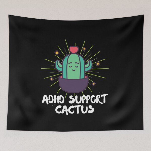 Item preview, ADHD - ADHD Support Cactus - Light on Dark designed and sold by TheBerriesADHD.