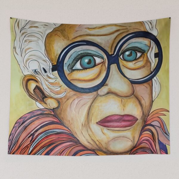 Item preview, Iris Apfel Fan Art designed and sold by OrlandoUnique.
