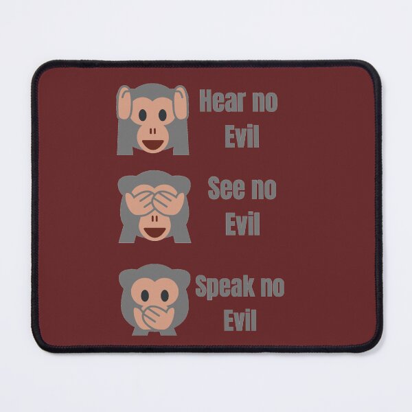 Item preview, Hear no Evil, See no Evil, Speak no Evil, designed and sold by Splendourlane.