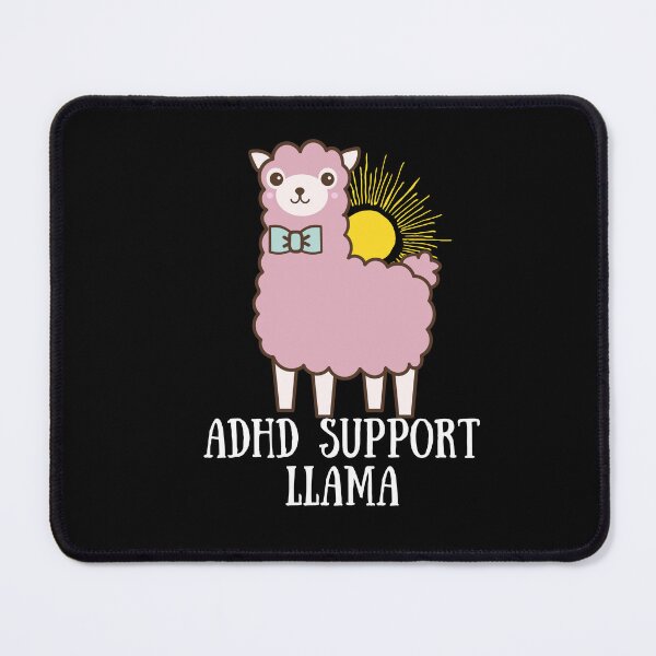 Item preview, ADHD - ADHD Support Llama - Light on Dark designed and sold by TheBerriesADHD.