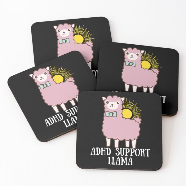 Item preview, ADHD - ADHD Support Llama - Light on Dark designed and sold by TheBerriesADHD.