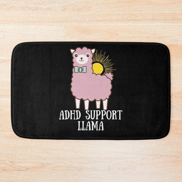 Item preview, ADHD - ADHD Support Llama - Light on Dark designed and sold by TheBerriesADHD.