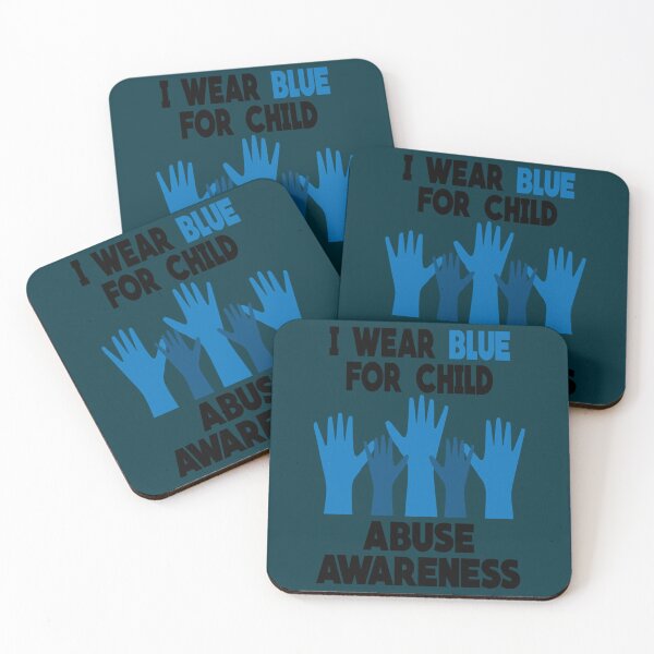 Item preview, I Wear Blue For Child Abuse Awareness unicorn - Social Worker      designed and sold by LoveParadise88.