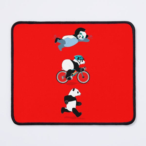 Item preview, Triathlon Panda - Red designed and sold by grumpyteds.