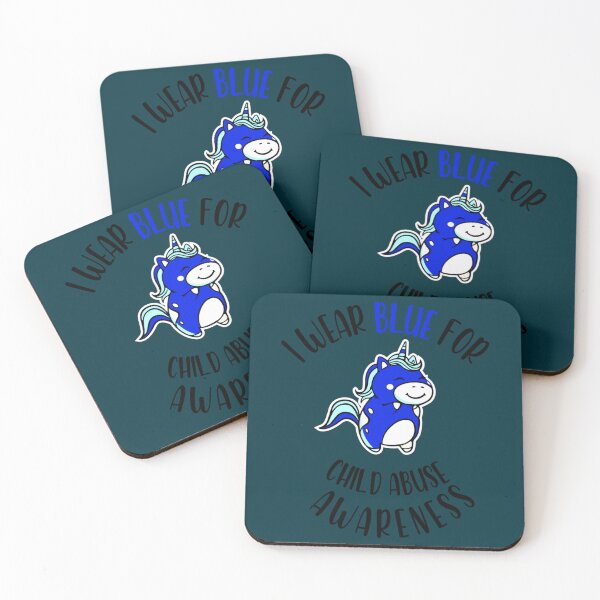 Item preview, I Wear Blue For Child Abuse Awareness unicorn - Social Worker    designed and sold by LoveParadise88.