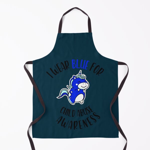Item preview, I Wear Blue For Child Abuse Awareness unicorn - Social Worker designed and sold by LoveParadise88.