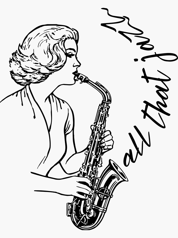 "All that jazz" Sticker for Sale by Edyta84los Redbubble