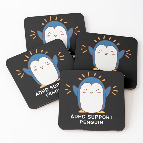 Item preview, ADHD - ADHD Support Penguin - Light on Dark designed and sold by TheBerriesADHD.