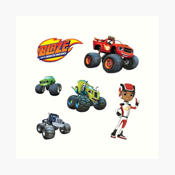 Kit Digital Clipart BLAZE E OS MONSTER MACHINES