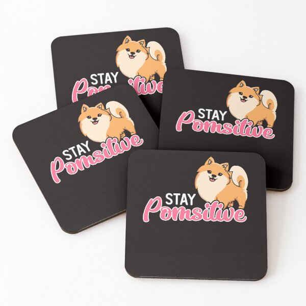Item preview, Stay Pomsitive Pomeranian Pommy Pom Puppy German Spitz Pet designed and sold by TomGiantDesigns.