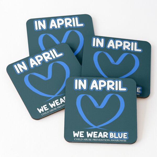 Item preview, In April We Wear Blue  Child Abuse Prevention Awareness  Stop Child Abuse  Child Protection Class designed and sold by LoveParadise88.