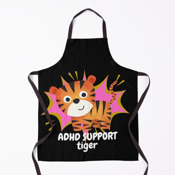 Item preview, ADHD - ADHD Support Tiger - Light on Dark designed and sold by TheBerriesADHD.