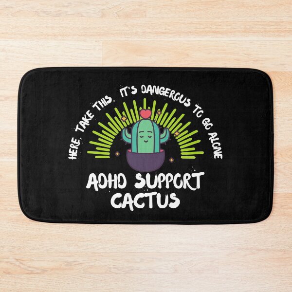 Item preview, ADHD - ADHD Support Cactus - Here, Take this, It's dangerous to go Alone - Light on Dark designed and sold by TheBerriesADHD.