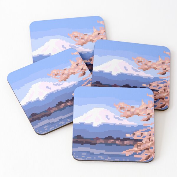 Item preview, Pixel Art Mount Fuji designed and sold by valentinajpg.