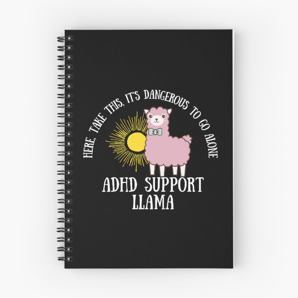 Item preview, ADHD - ADHD Support Llama - Here, Take this, It's dangerous to go Alone - Light on Dark designed and sold by TheBerriesADHD.