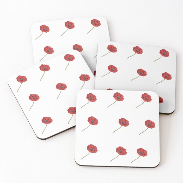Item preview, Red poppy flower designed and sold by mubeepixels.