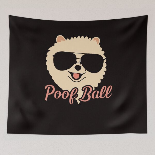 Item preview, Poof Ball Pomeranian Pommy Pom Poland Toy Dog German Spitz designed and sold by TomGiantDesigns.
