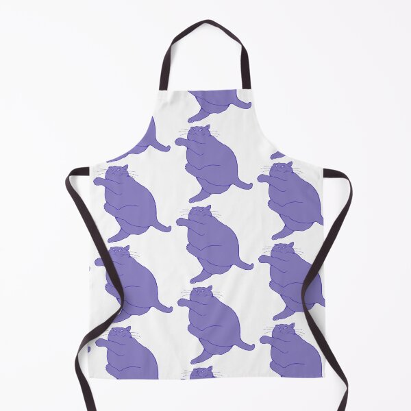 Item preview, Cute chubby chonky cat design - adorable fat kitty in purple colour palette no.4 designed and sold by Balsamista-art.