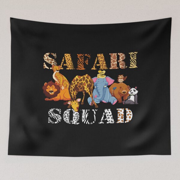 Item preview, Safari Squad Vacation Summer Zoologist  Animals Jungle Trip designed and sold by PuPPuB.