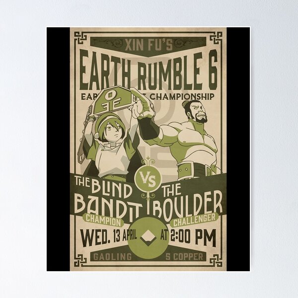 Item preview, Vintage Earth Rumble 6  Poster designed and sold by kwonwgeastepf.