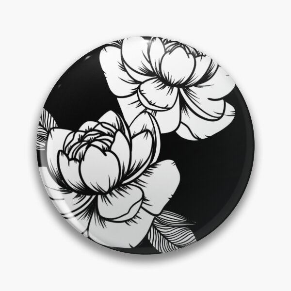 Item preview, Japanese flowers pattern, traditionnal peony design - peony tattoo inspiration designed and sold by shodark.