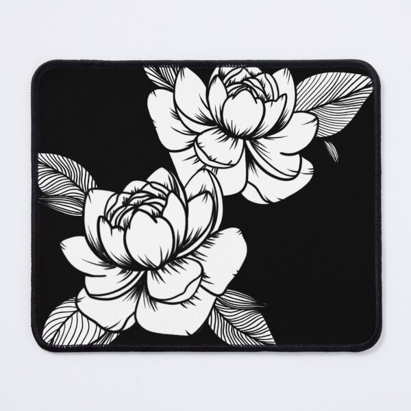 Item preview, Japanese flowers pattern, traditionnal peony design - peony tattoo inspiration designed and sold by shodark.
