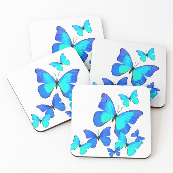 Item preview, BLUE BUTTERFLIES ABSTRACT ART PATTERNS designed and sold by sharlesart.