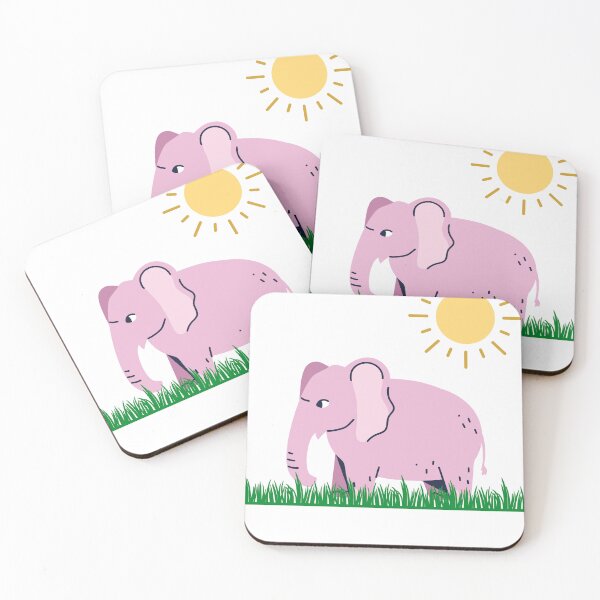 Item preview, Elephant pink elephant cute animal designed and sold by AwesomeArt13.